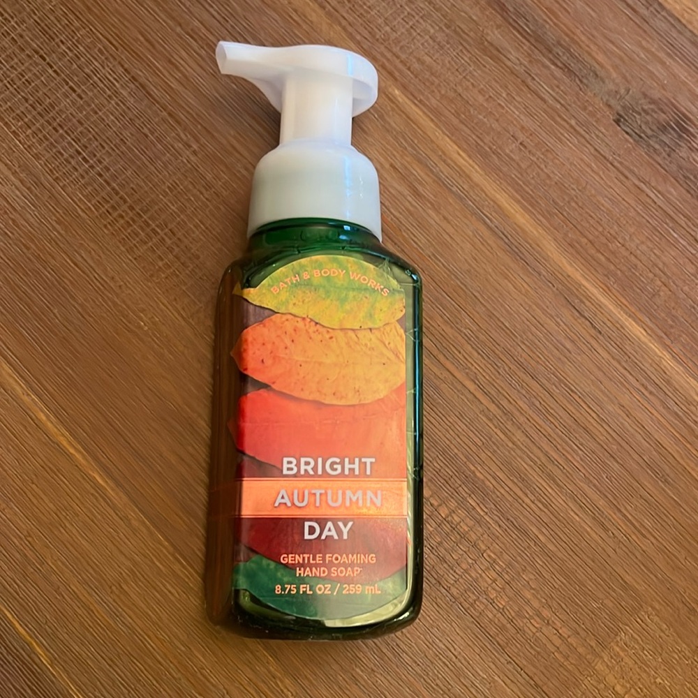 BNWOT Discontinued B&BW Bright Autumn Day gentle foaming hand soap